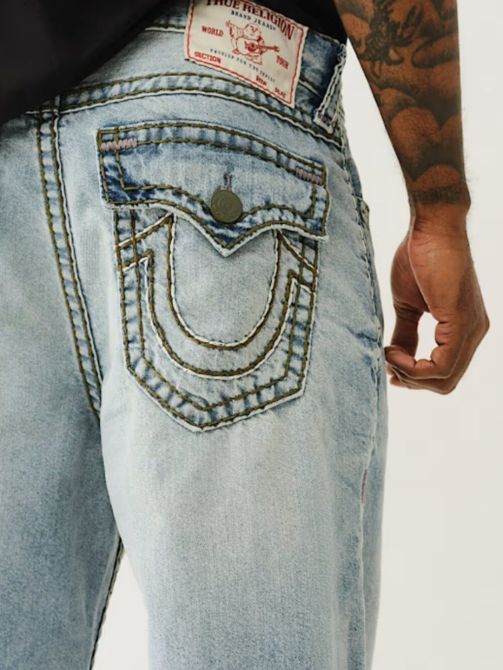 TRUE RELIGION VINNY QUAD SUPER T ULTRA BAGGY JEAN SZ 32 BNWT - Picture 2 of 9